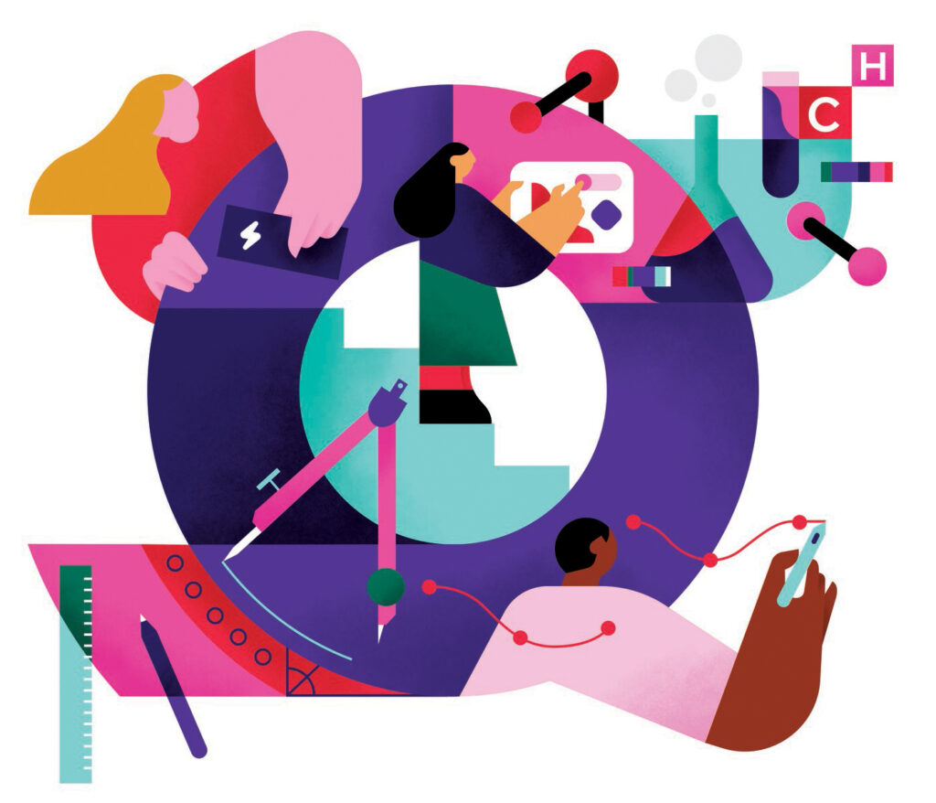 Innovation in Calgary illustration by Gust of Wind Studios